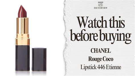 chanel 446 etienne review|chanel etienne erik rouge reviews.